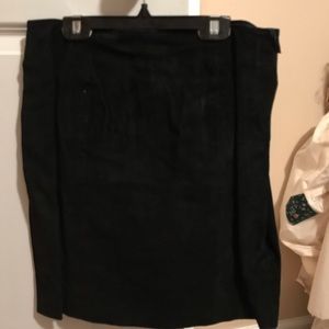 Suede skirt